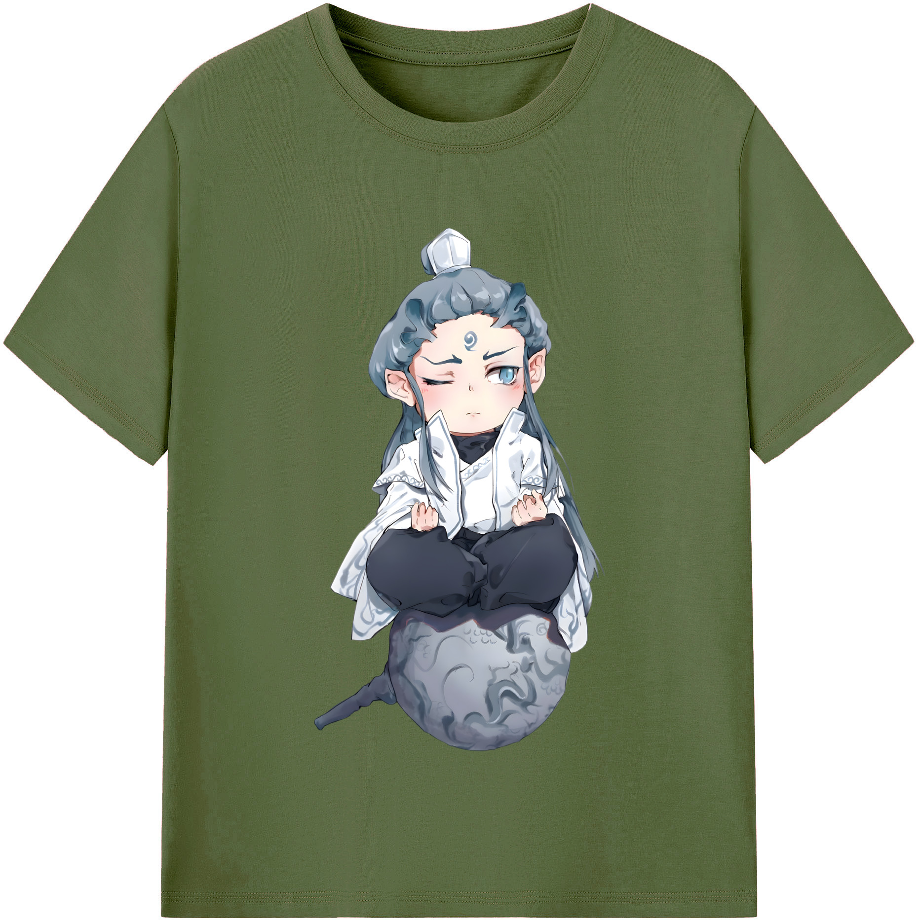 （画像用） Ne Zha 2 ナタ 魔童の大暴れ 綿100％半袖Tシャツ（フロントプリント）